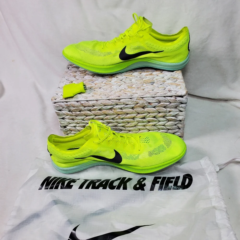 Nike‎ ZoomX Dragonfly Volt Mint Foam With Spikes Tool & Bag Track Men 13 Track
